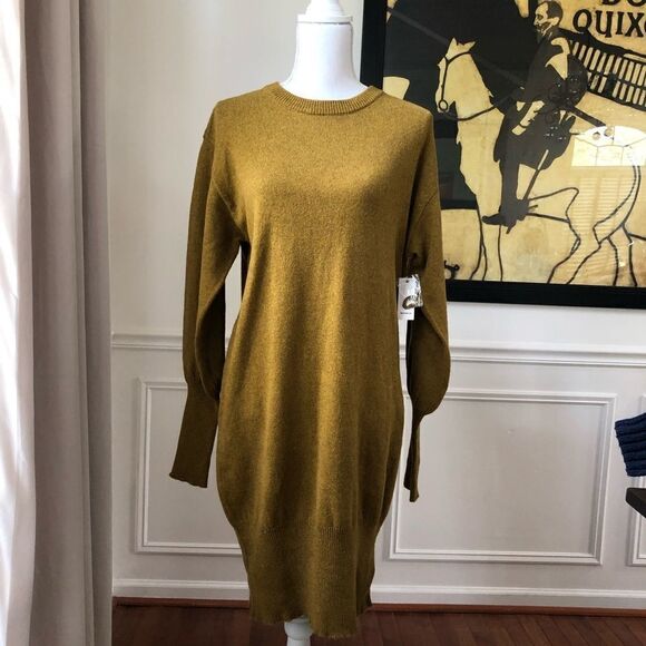 NSF CLOTHING Elise Balloon Sleeve Sweater Dress S - Picture 2 of 9